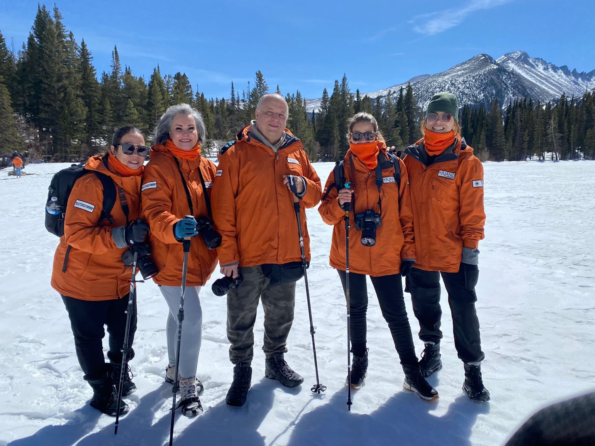 El grupo con las cámaras en Colorado