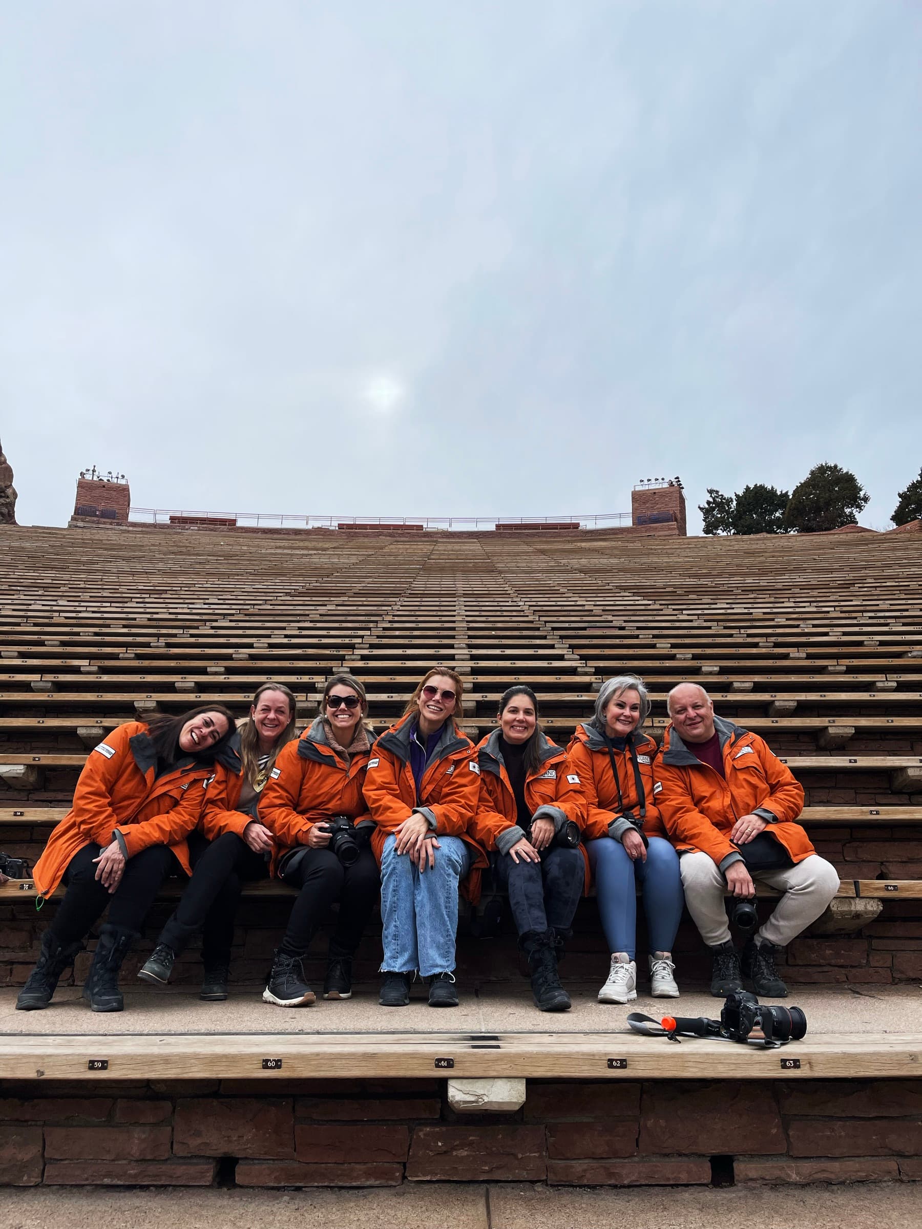 El grupo con las cámaras en Colorado