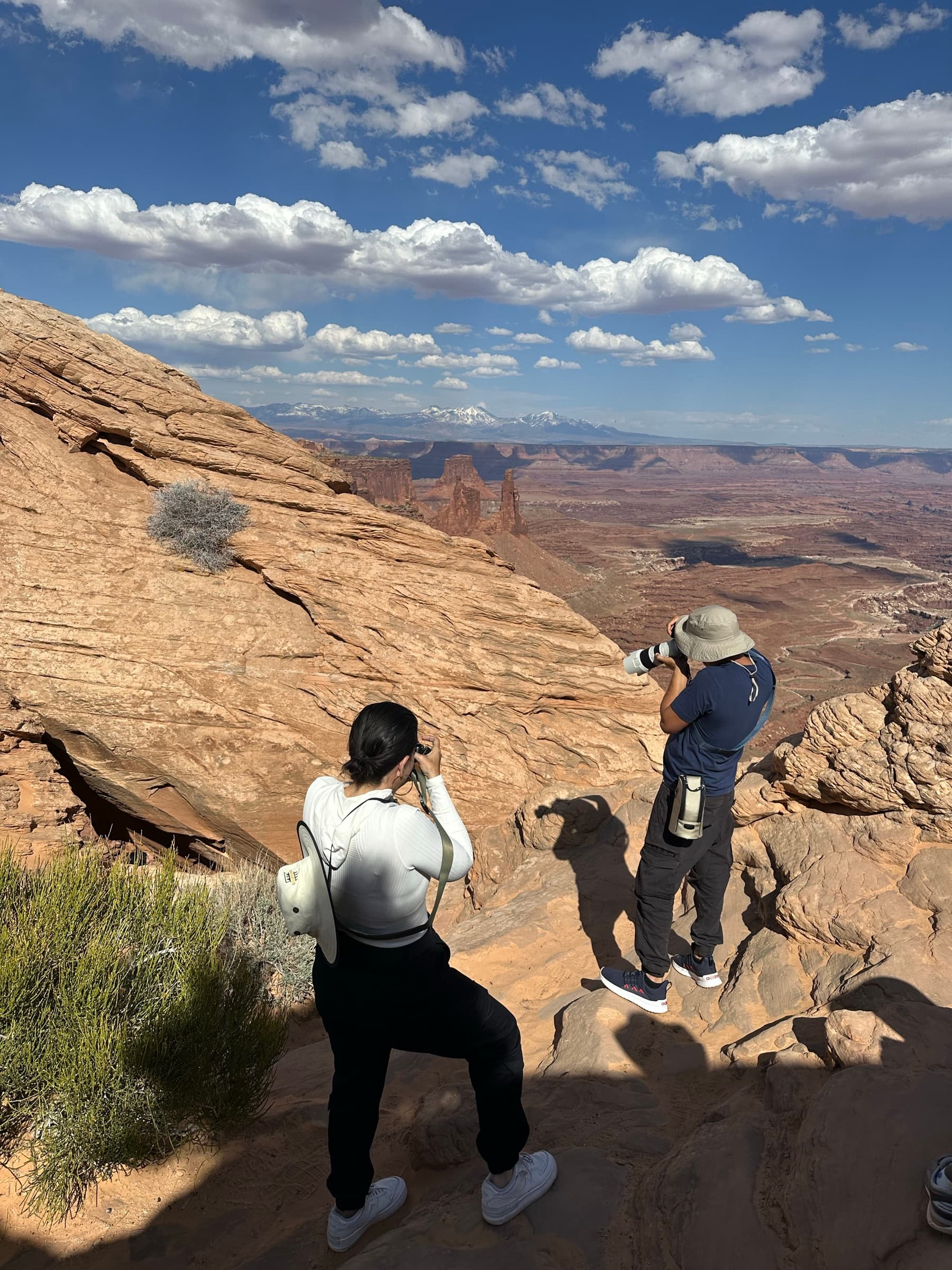 El grupo con las cámaras en Utah