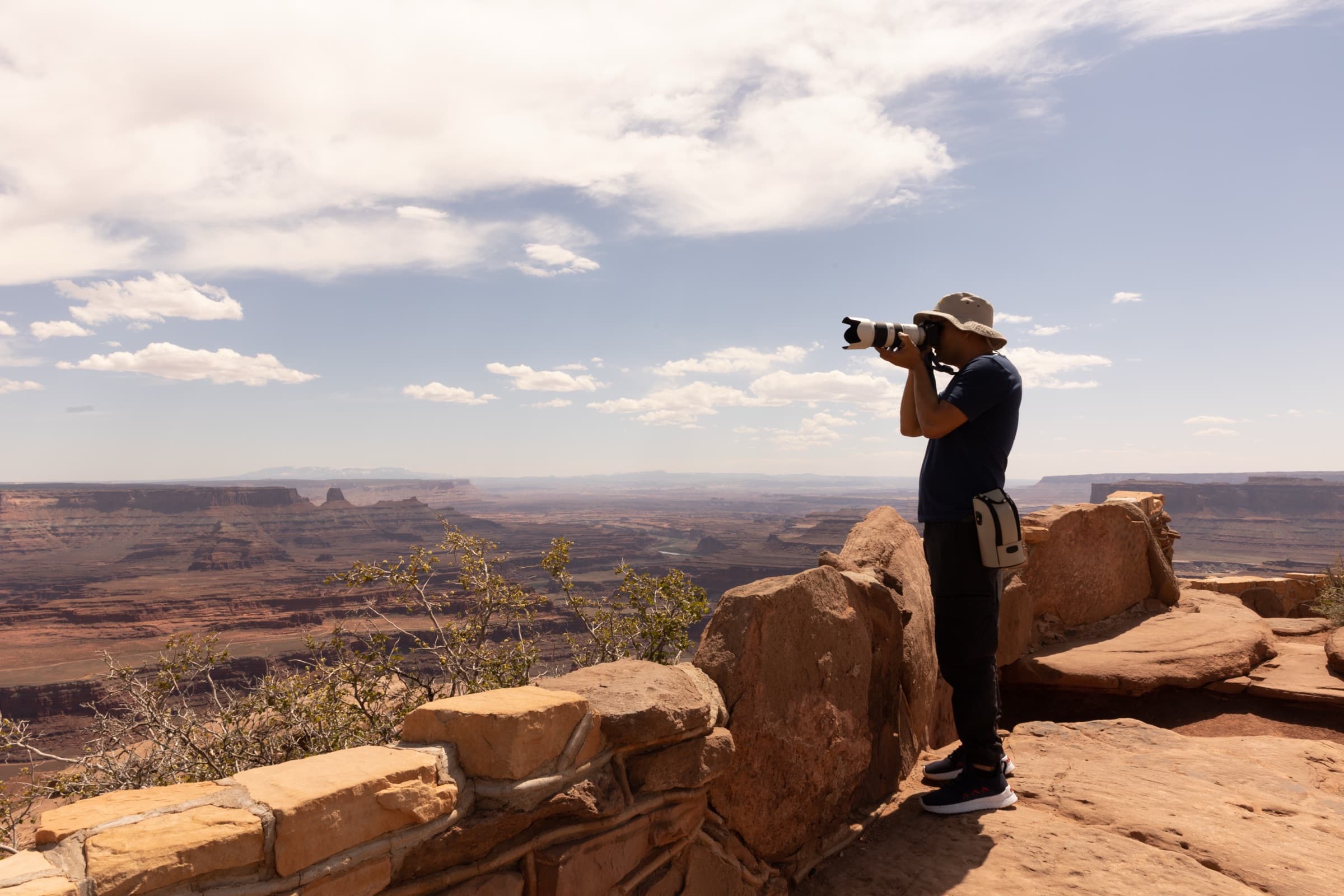 El grupo con las cámaras en Utah
