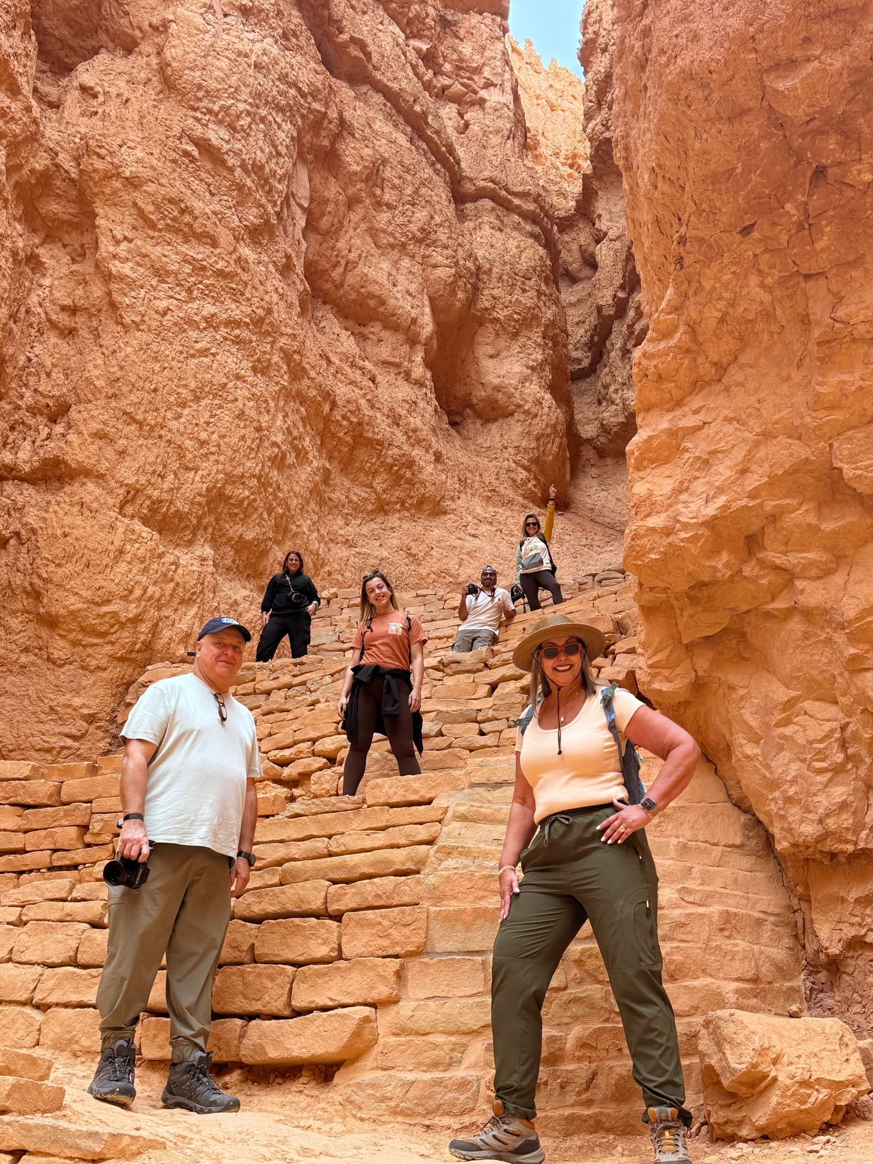 El grupo con las cámaras en Utah