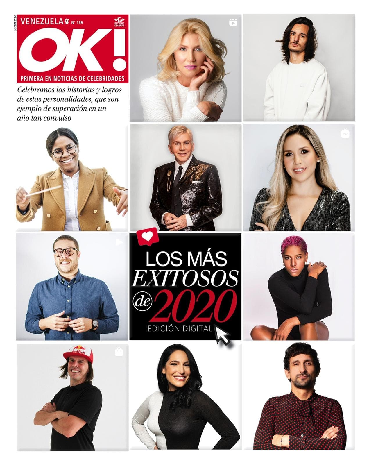 Portada de OK! Venezuela: Los más exitosos de 2020.